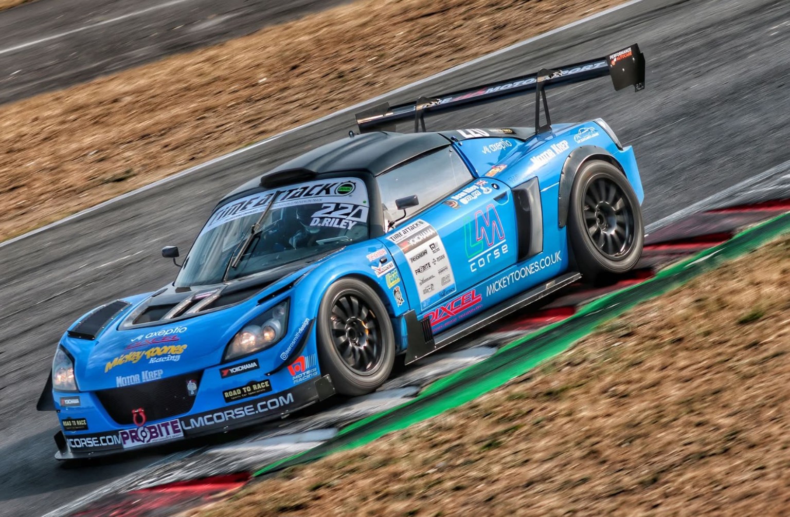 Dean Riley Racing VX220 on circuit